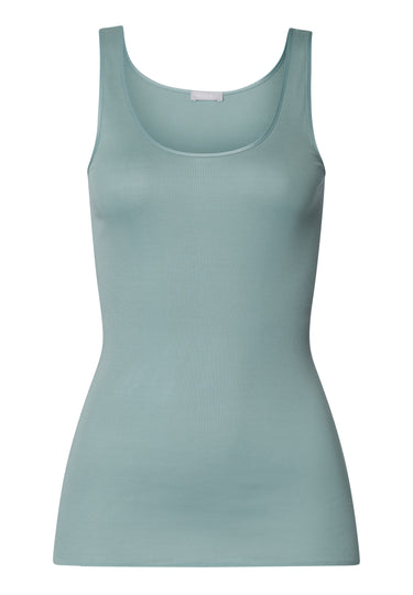 Cotton Seamless Round Neck Cotton Tank Top | Tourmaline Blue 71604-2712